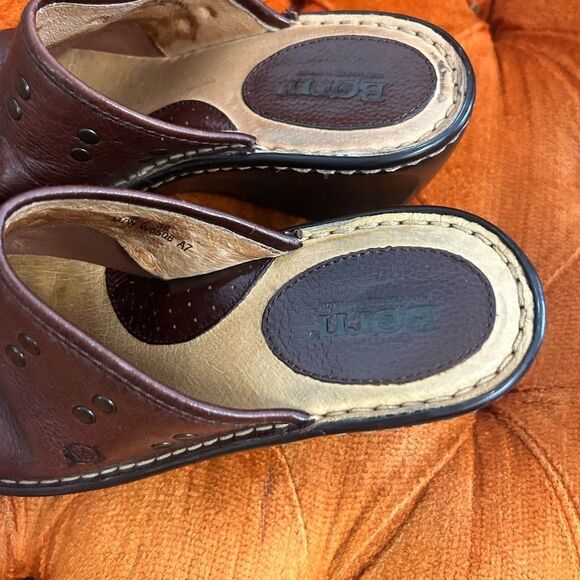 Born ladies 7 brown slip on shoes - Picture 6 of 6